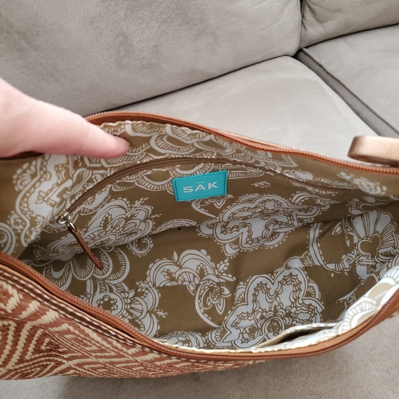 The SAK woven straw shoulder purse - Picture 11 of 13